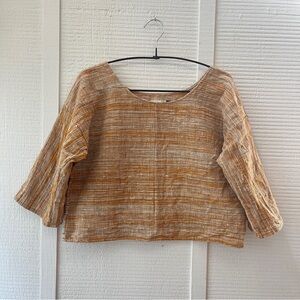 Mira Blackman handwoven Maya top